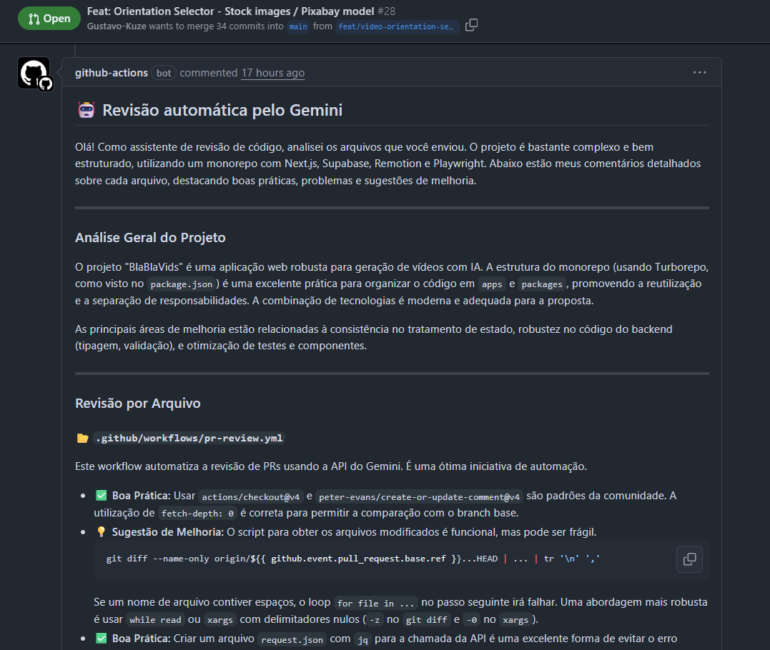 AI Code Reviews on GitHub